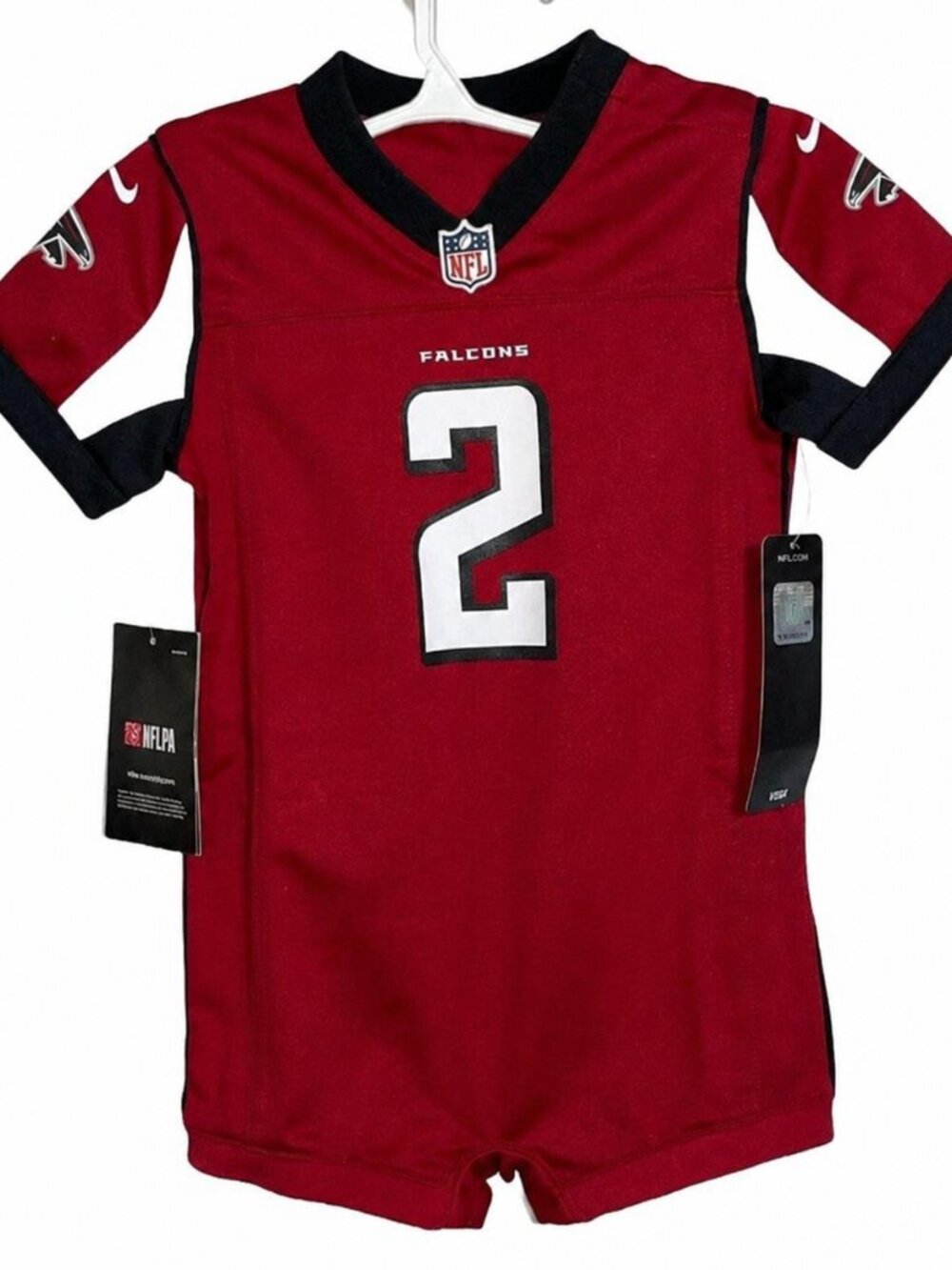 NWT Nike Boys Red Atlanta Falcons Matt Ryan #2 NFL Jersey Size 18M